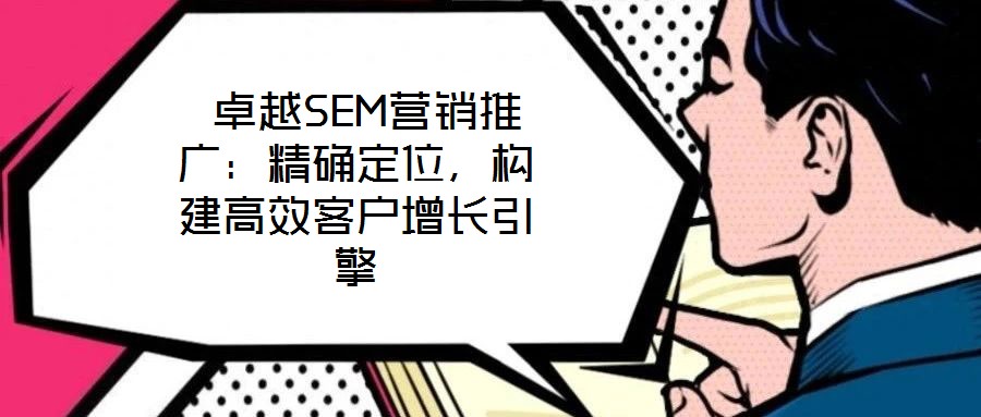卓越SEM營銷推廣:精確定位,構(gòu)建高效客戶增長引擎